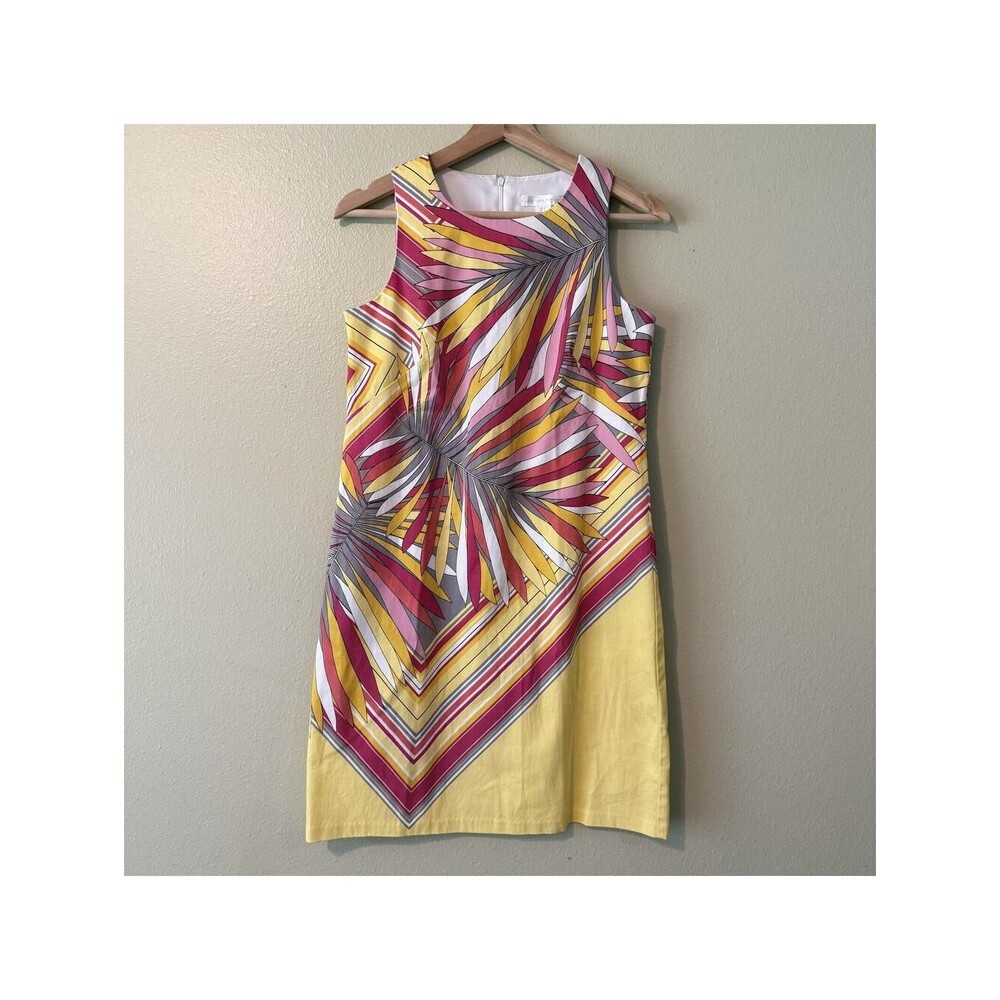 London Times Women's Abstract Print Dress S